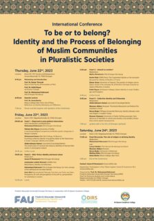 Towards entry "The international conference on “To be or to belong? Identity and the Process of Belonging of Muslim Communities in Pluralistic Societies”"
